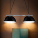 Double Pendant Light In Black E27 Double Pendant Light In Black E27